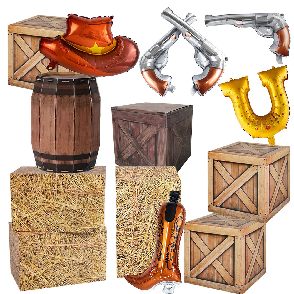 Cowboy Hat Straw - Dekorasi Pesta Ulang Tahun Koboi Barat,