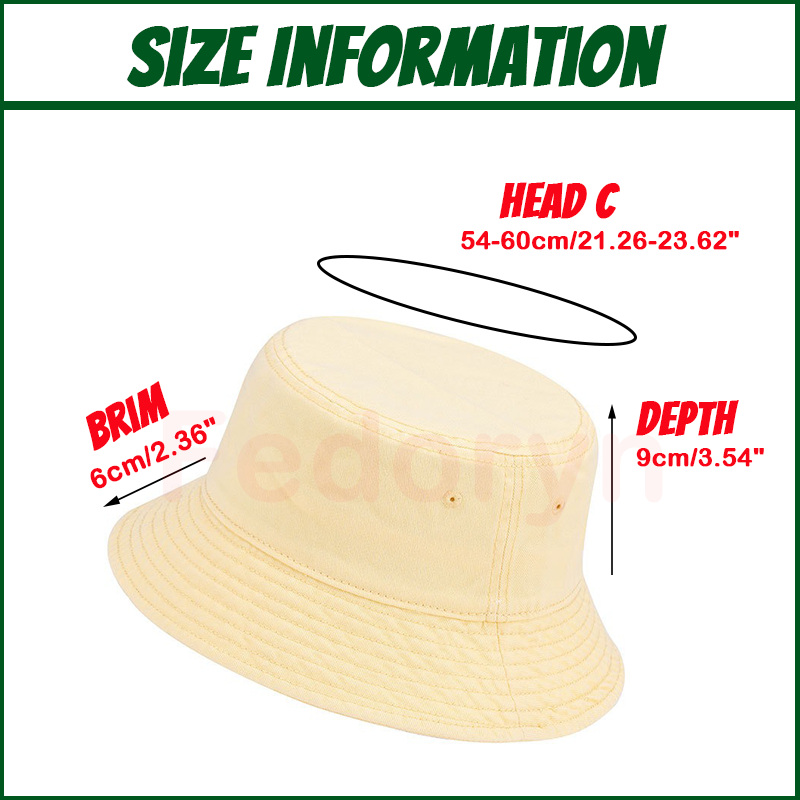 Topi Nelayan Kustom Fedoryn De - Bucket Hat Cotton ulasan dan harga