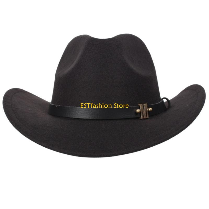 Y5GC Topi untuk Topi Koboi Fed - Cowboy Hat Straw ulasan dan harga