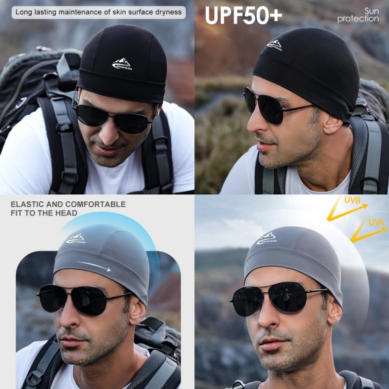 Topi Beanie Jaring Sutra Es Mu - Skull Cap Helmet Liner ulasan dan harga